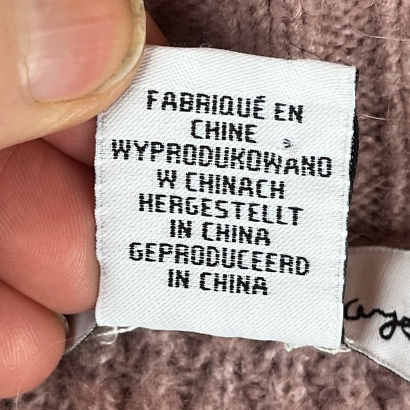 Cozy Long Line Cardigan Duster Medium Dusty Rose Maeve by London Kaye Pockets - Picture 6 of 13